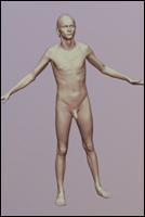 Woman 3D scan of body 01